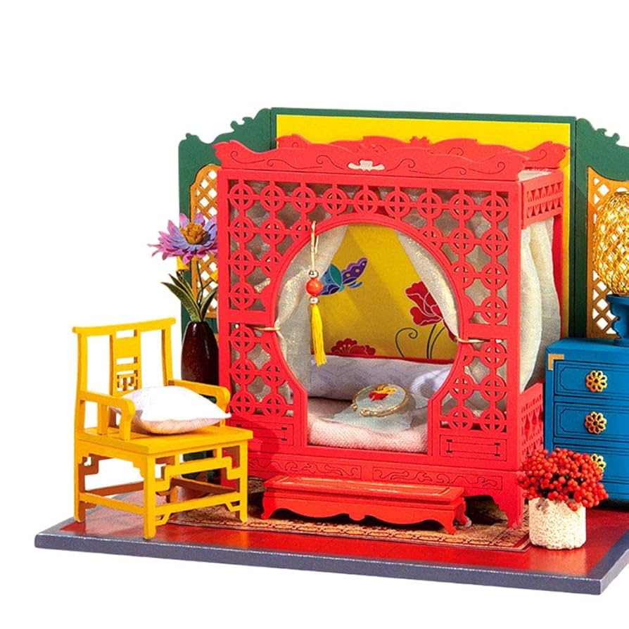 Amazon | Pistro ミニチュア ドールハウス リアルな家具付き